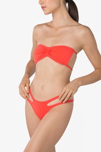 String Bandeau Bikini & Double Side Cutout Brazilian Bottom back mobile