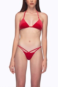 Halter String Bikini & Front Cutout Brazilian Brief front mobile