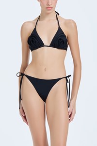 Rose Halter String Triangle Bikini front mobile